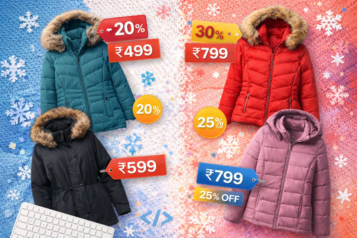 Best Winter Jackets for Women Under ₹2000 in India