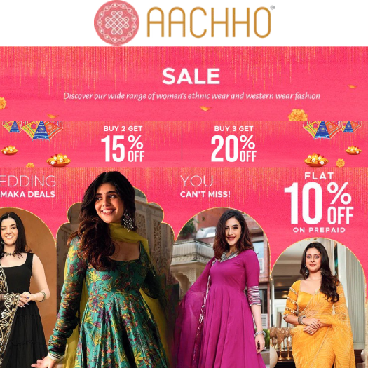 Aachho Coupon Codes: Best Deals on Ethnic Wear & More