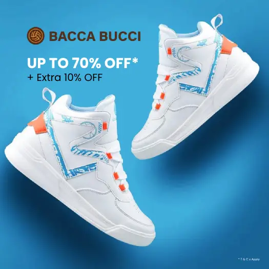Bacca Bucci Coupon Codes – Upto 60% OFF on Footwear & Apparel