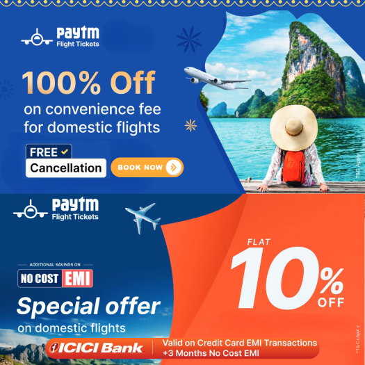 Book Flights and Save More with Paytm Flight Coupons