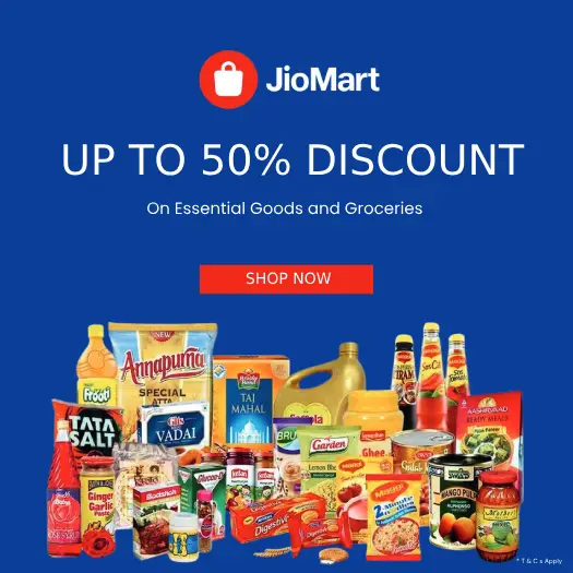 JioMart Coupon Codes: Best Deals on Groceries & Essentials