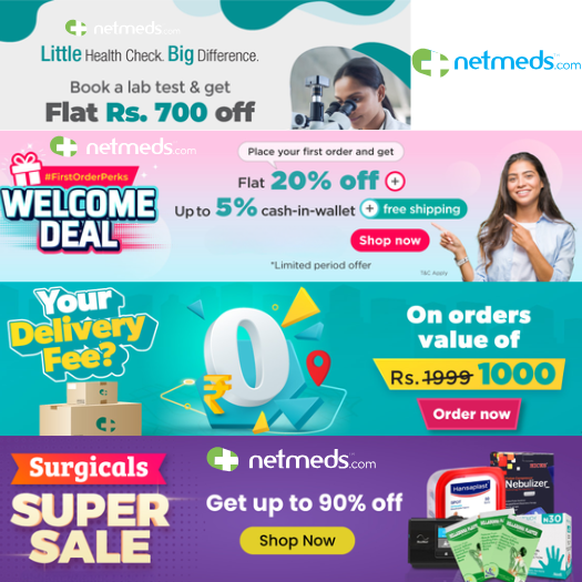 Netmeds Coupons: Best Offers on Medicines, Health & Wellness Products