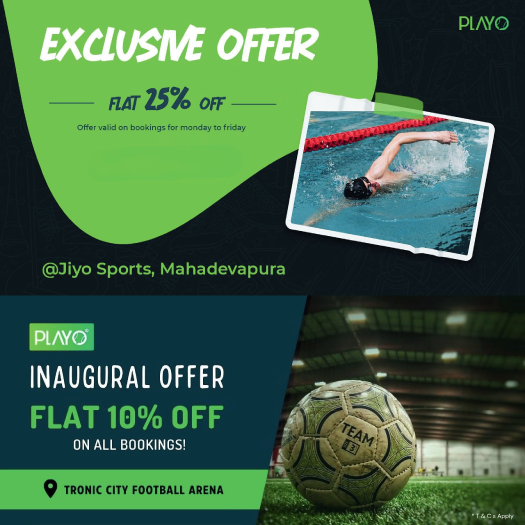 Playo Coupons & Promo Codes: Best Deals on Sports & Fitness Bookings