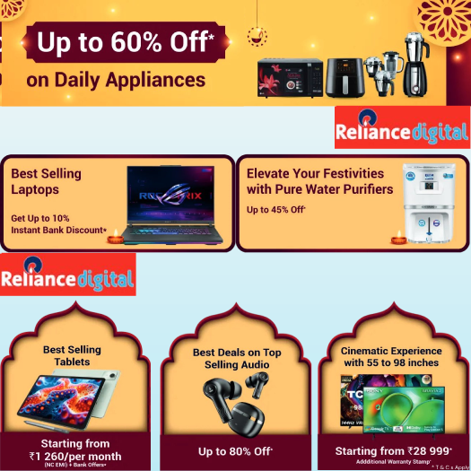 Reliance Digital Coupons & Promo Codes: Best Deals on Electronics & Gadgets