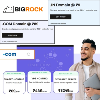 Save More on Domains & Hosting with BigRock Coupon Codes