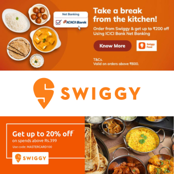 Swiggy Coupon Codes: Best Discounts on Food Delivery & More