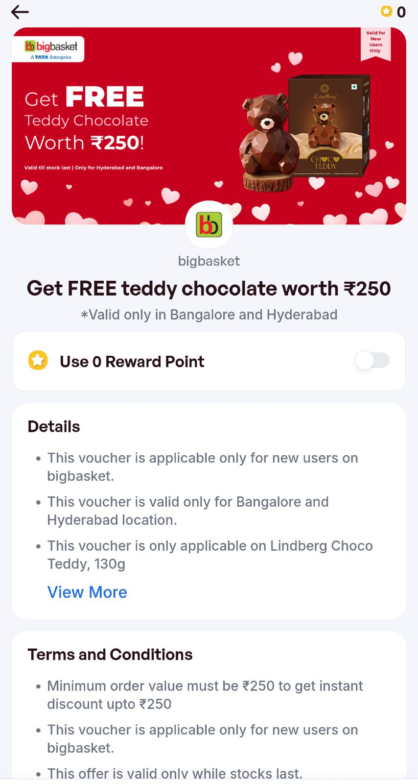 Canara Ai1 &times; BigBasket Free Teddy Chocolate Offer &ndash; Get Chocolate at Zero Cost
